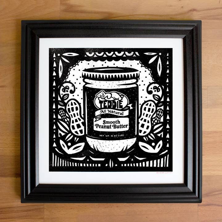Teddie Peanut Butter Print for wholesale by Indestructible Food