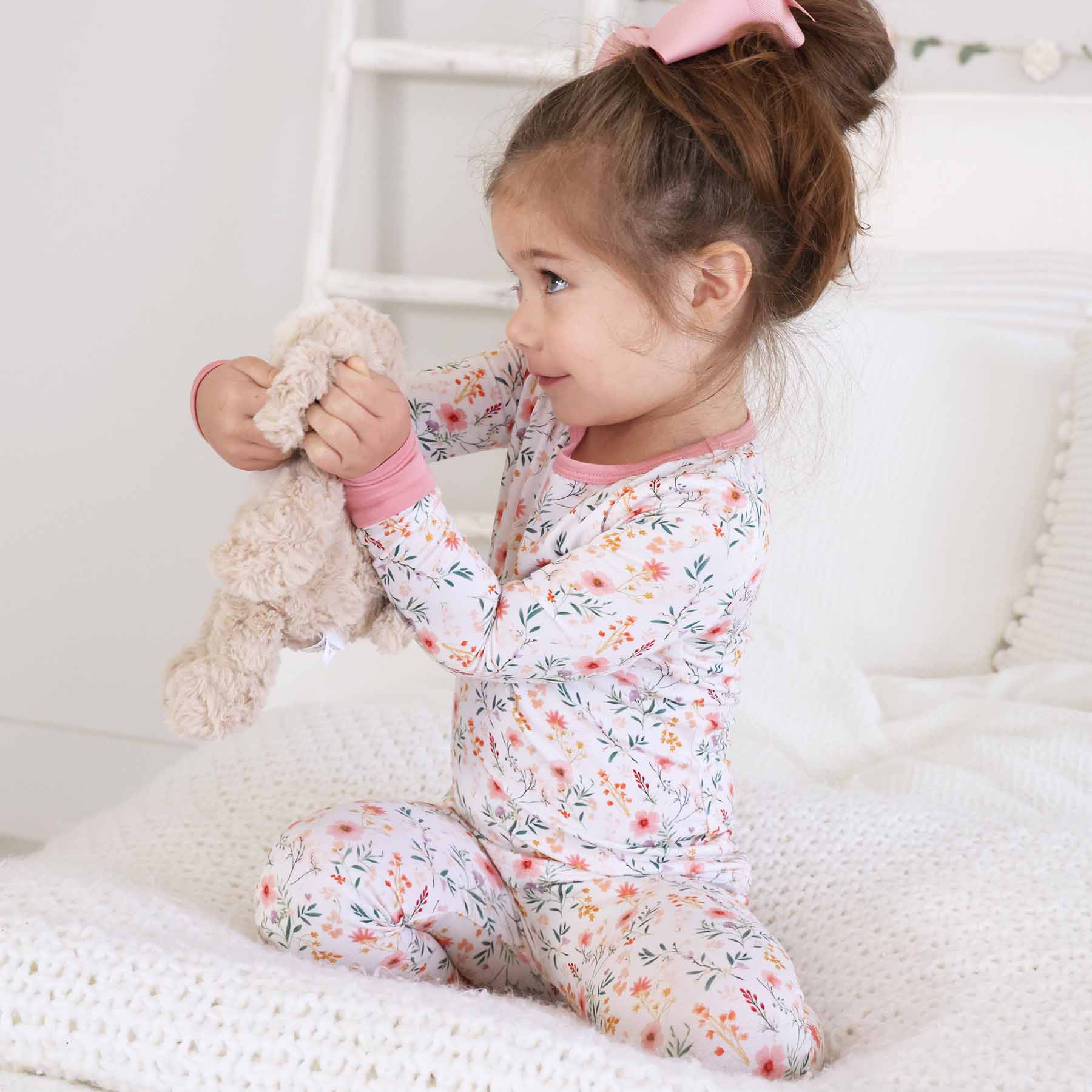 Caden Lane - Wholesale Sleepwear Set - Kids - Winnie's Wildflowers Two Piece Pajama Set12