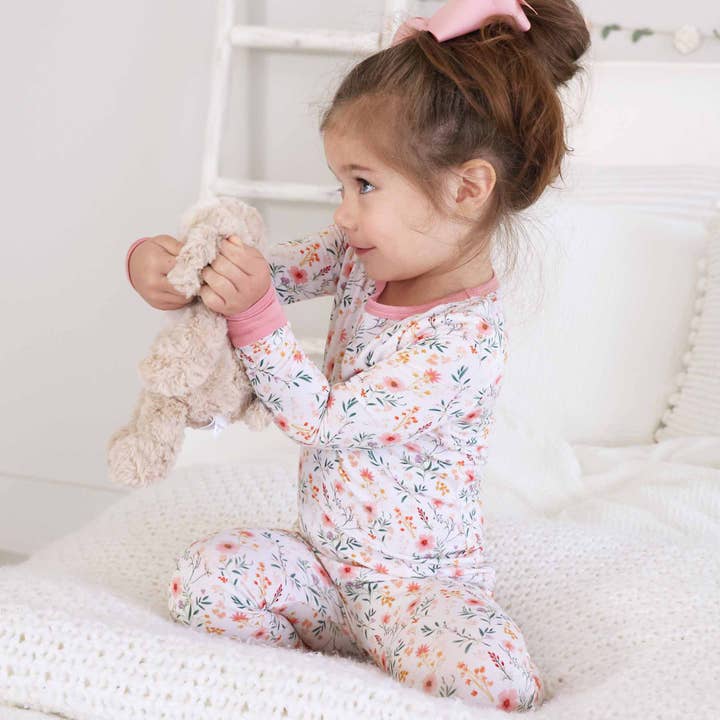 Caden Lane - Wholesale Sleepwear Set - Kids - Winnie's Wildflowers Two Piece Pajama Set12