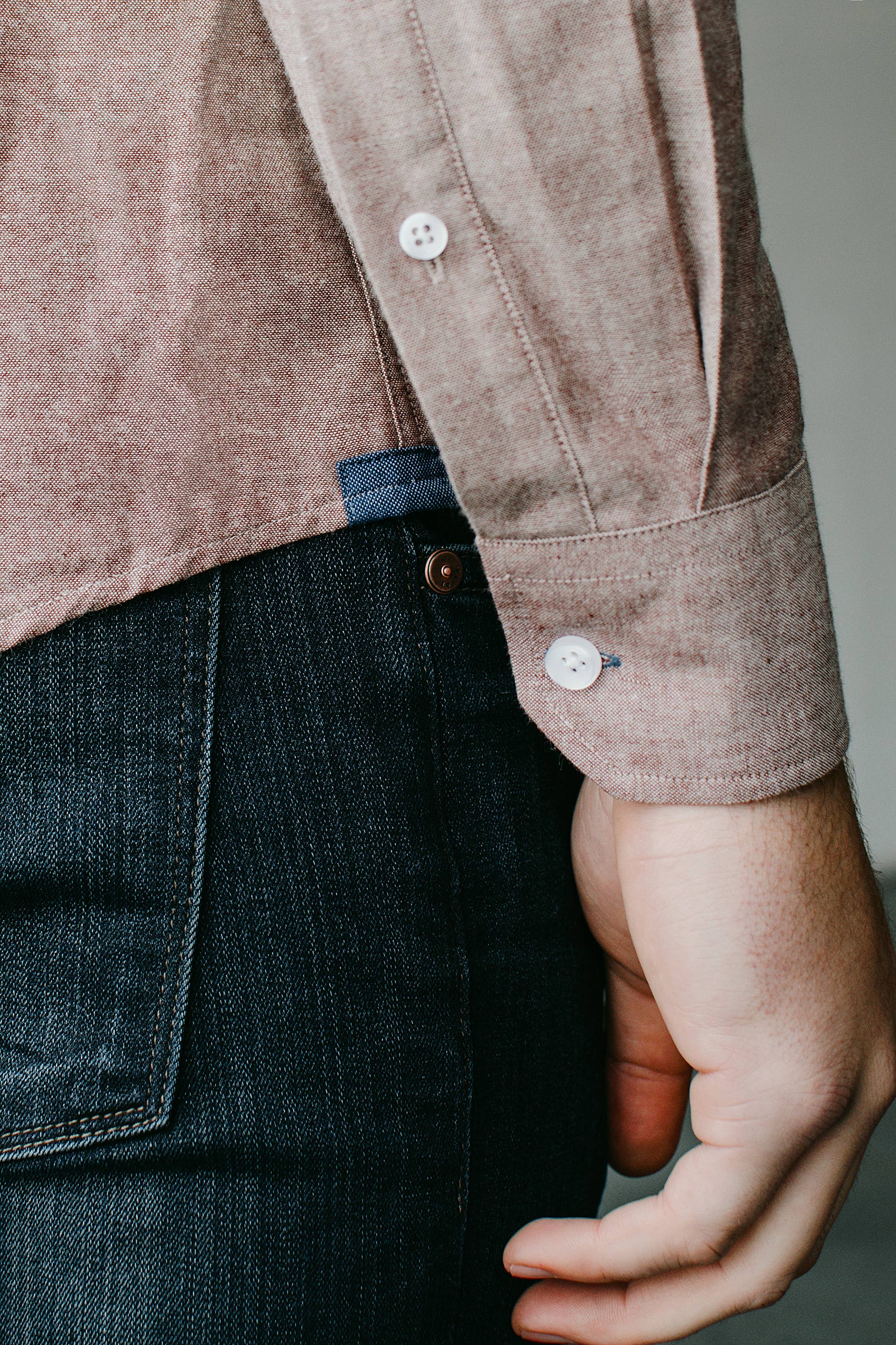 Alynn – Großhandel Hemd mit Button-down-Kragen – Herren – Lucas lässiges, eng anliegendes Hemdhemd zum Aufziehen, Braun, Alynn 3