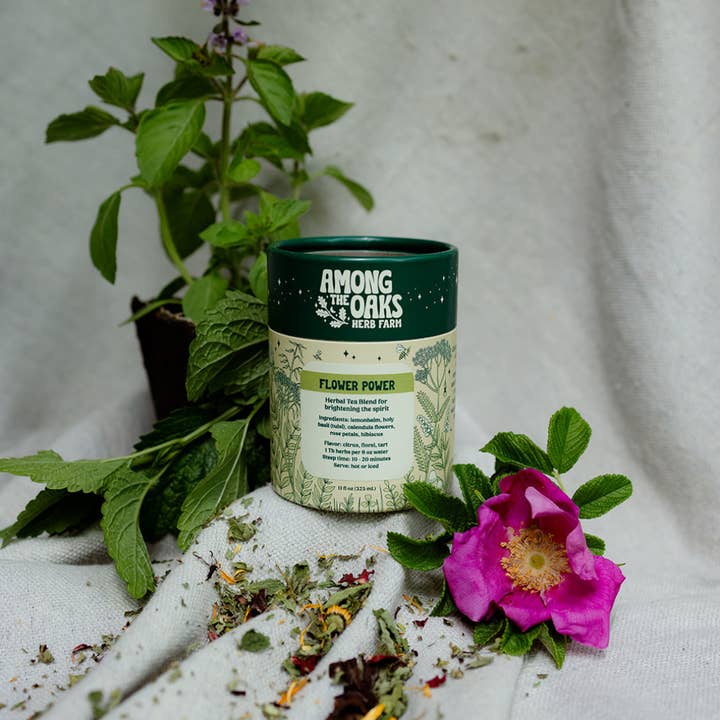 Among the Oaks Herb Farm - Wholesale Loose Tea - Flower Power - Farm Fresh Loose Leaf Herbal Tea