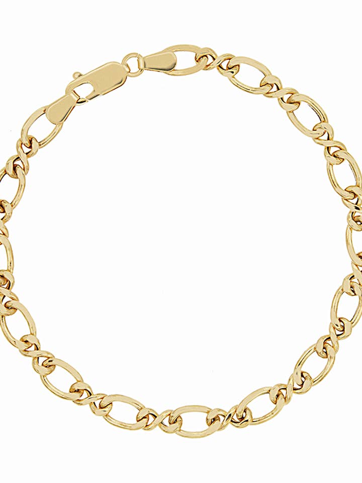 Gorgeous Gold 9ct Yellow Gold Infinity Link Bracelet for wholesale by The Fine Collective