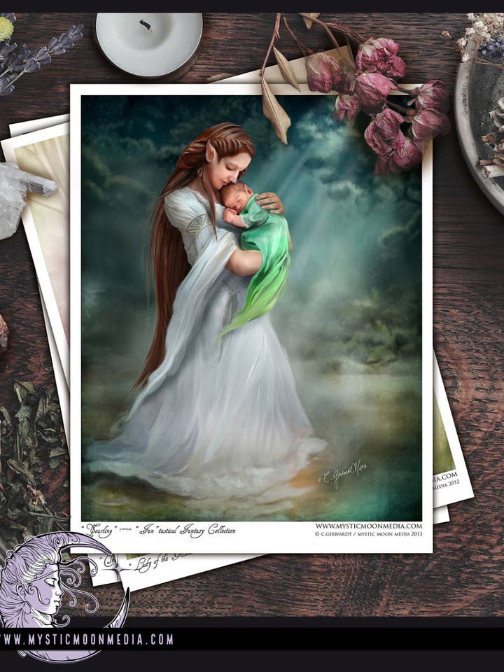 "Yearling" Mythical Fantasy Art Print for wholesale by Mystic Moon Media LLC