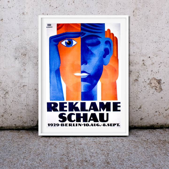 Lelloliving – wholesale Konsttryck – Inramad antik reklam Bauhaus Print