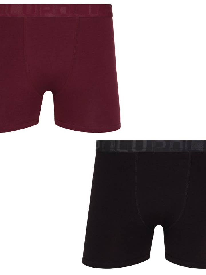 Lupo Underwear Men's Stretch Cotton Trunks - 2 Pack for wholesale by Lupo Australia