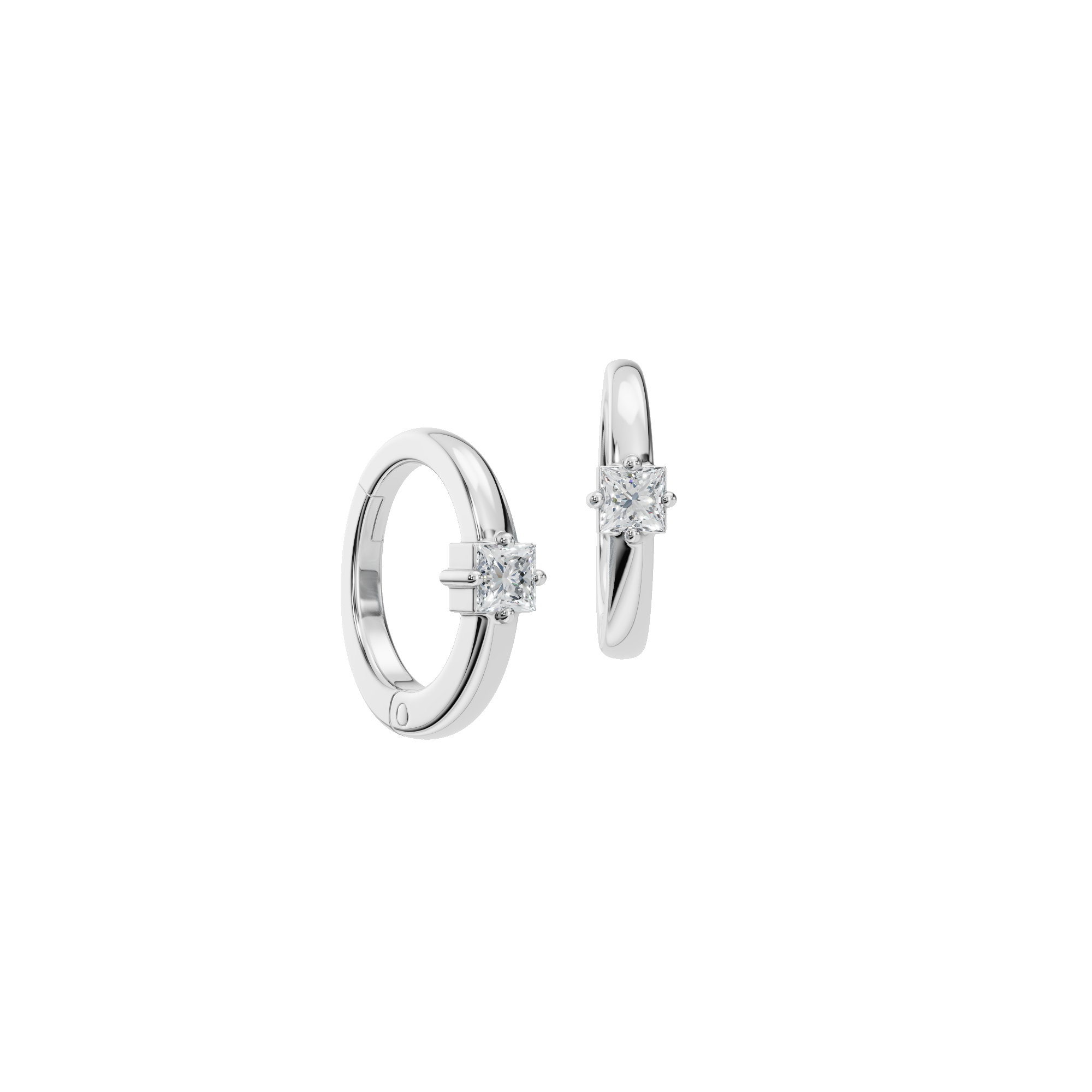 PureYou Jewelry – Großhandel Hoops – 14K Gold Diamant-Creolen, Laborgezüchtete Diamant-Ohrringe7