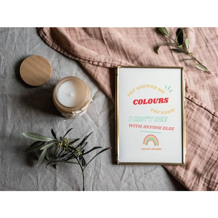 Moo and May Studio - Wholesale Art Print - Illicit Affairs | Taylor Swift Typography Print | Folklore