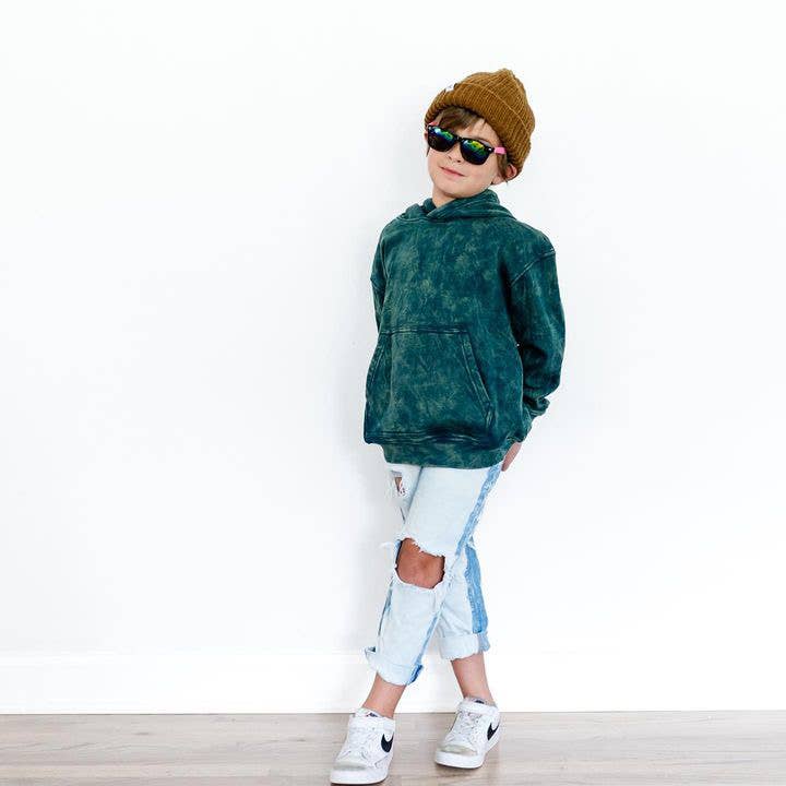 Holland Ave Clothing - Wholesale Hoodie - Kids - Kids Stonewash Hoodie | Boys Fall Hoodie