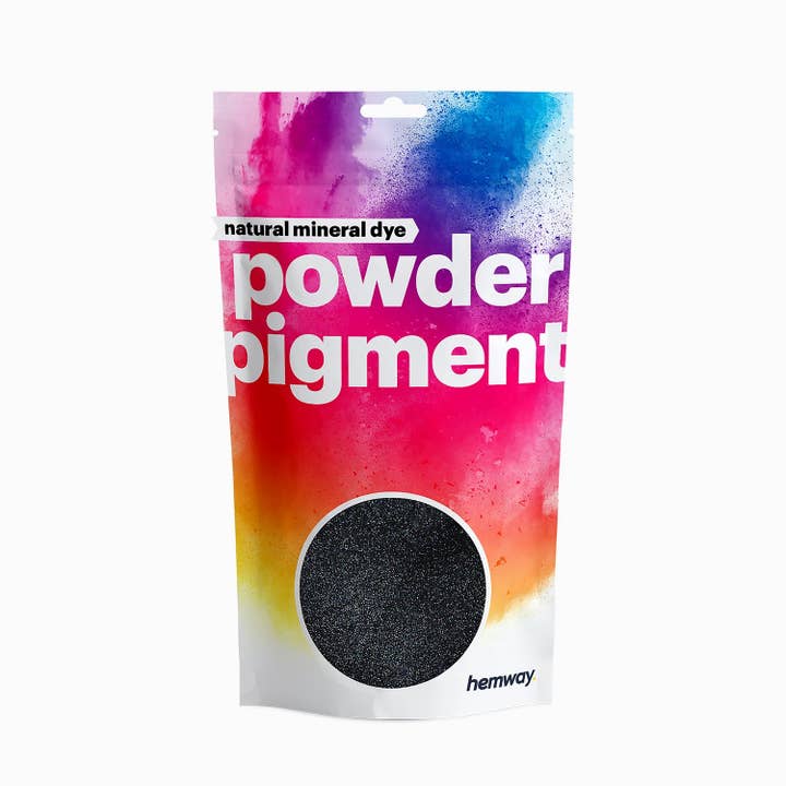 Metallic Charcoal Black Natural Mineral Powder Pigment for wholesale on Faire