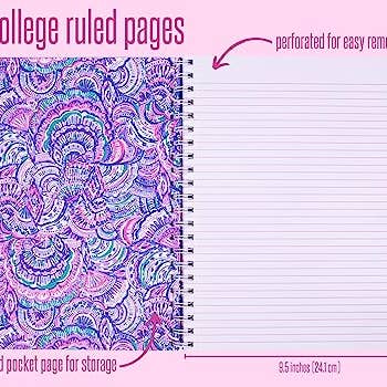 Lilly Pulitzer by Lifeguard Press - Wholesale Notebook - Large Notebook, Happy As A Clam