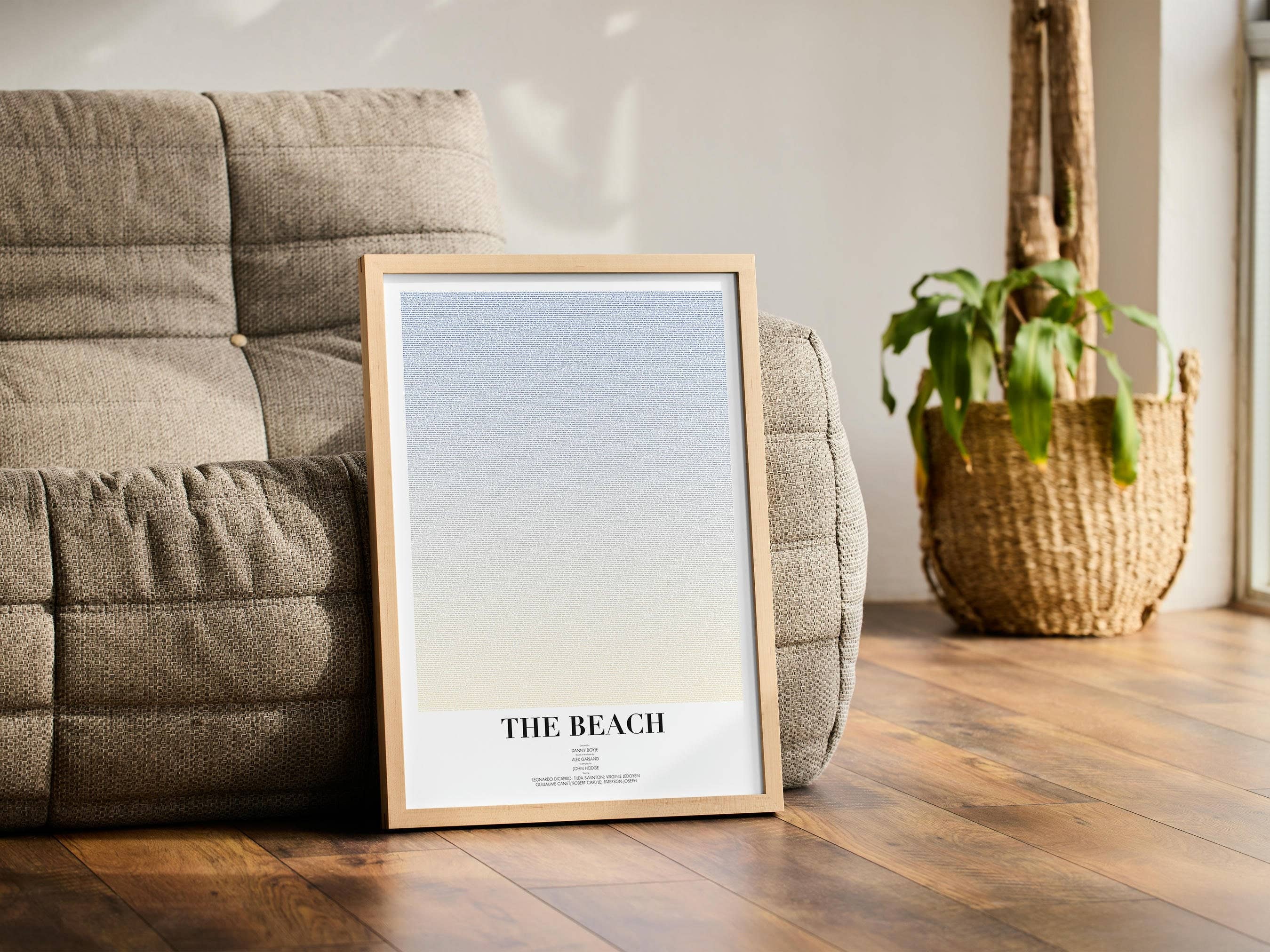 Fade Out Prints – Impressão artística por atacado – Pôster do Roteiro do Filme The Beach, Arte do Roteiro8