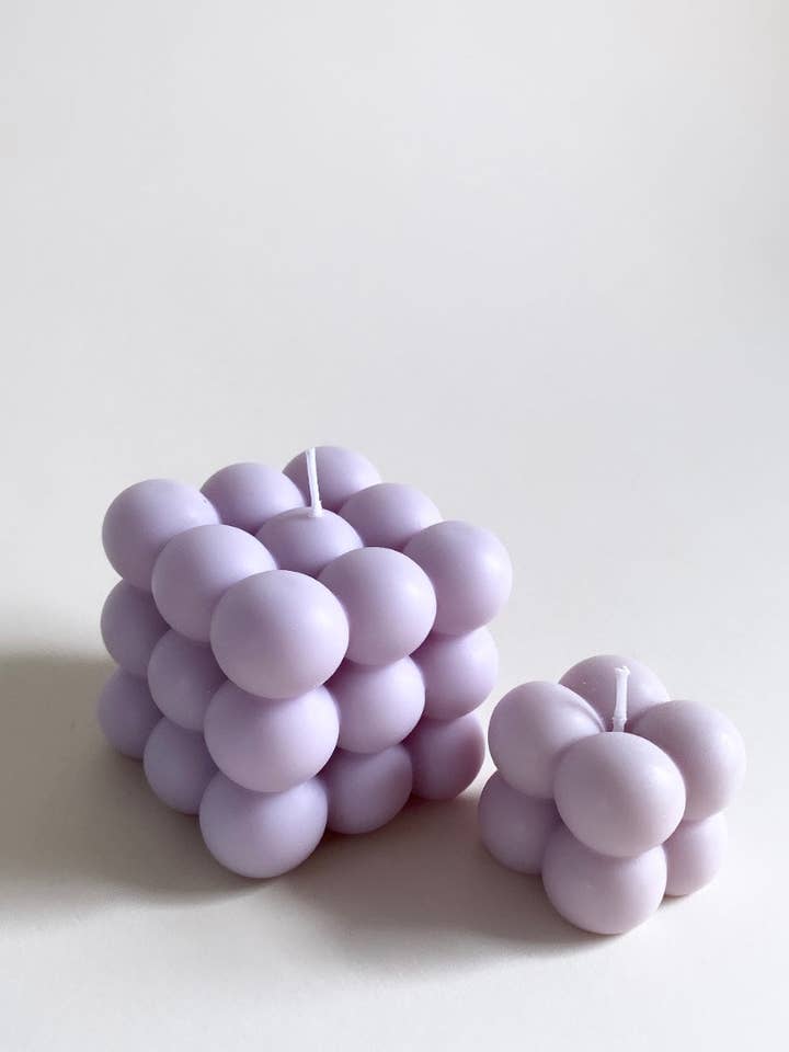 Bougie Duo Bulle Violette pour la vente par The Ambient Company