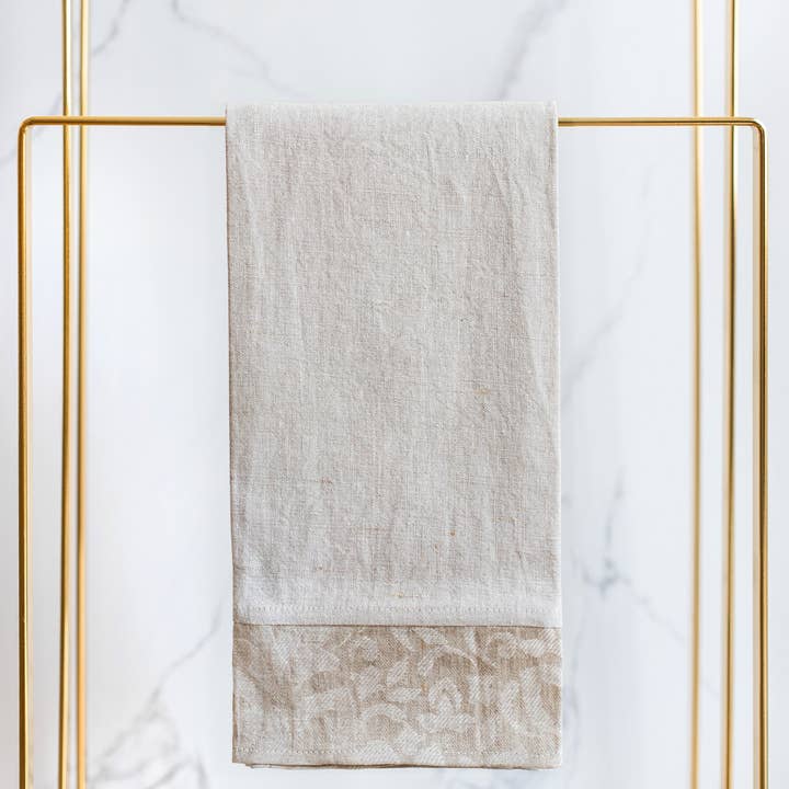 Linen Way Inc. - Wholesale Hand Towel - Foliage Linen Guest Towels - Available in 5 Colors, Set of 62