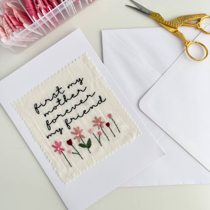 Embroidered Mother Card for wholesale by Stitch Ambition