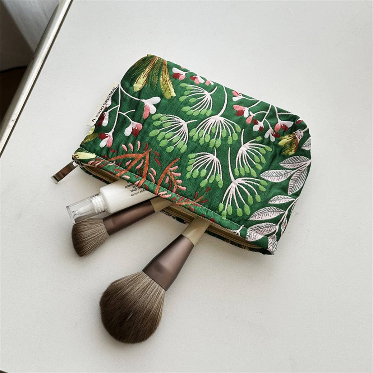 ACCITY - Wholesale Makeup/Cosmetic Bag - Floral Makeup Bag Travel Wash Wallet Storage Pouch_CUAB006931
