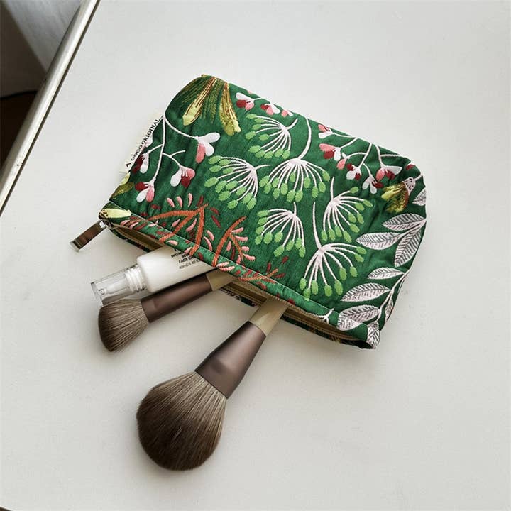 ACCITY - Wholesale Makeup/Cosmetic Bag - Floral Makeup Bag Travel Wash Wallet Storage Pouch_CUAB006931