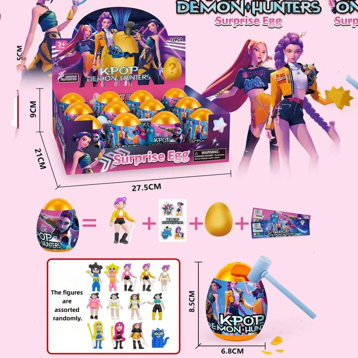 Figurines de collection et cadeaux surprise K-POP Demon Hunter Girls Blind Box Golden Egg Smash Toy pour la vente par Auraquise