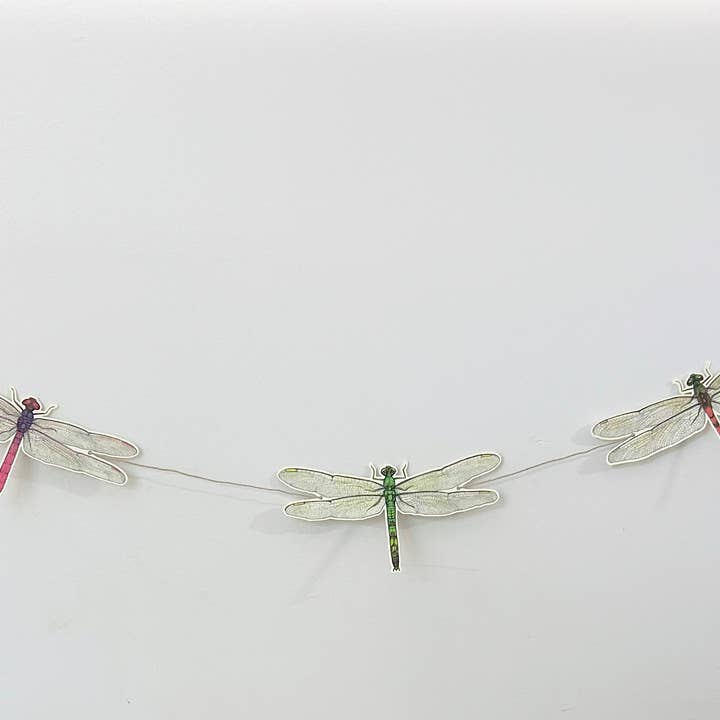 Sarah Draws Things - Wholesale Bunting/Garland - Dragonfly Illustrated Garland 7