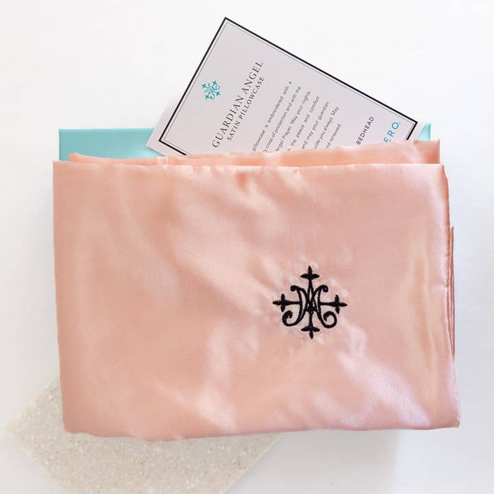 Guardian Angel Satin Pillowcase for wholesale by My Saint My Hero