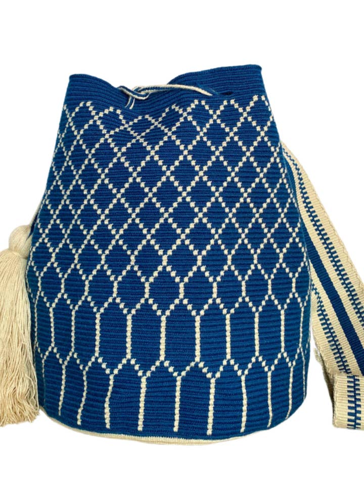 Sac fourre-tout Wayuu fait main Angelina pour femme pour la vente par Ciela Handmade