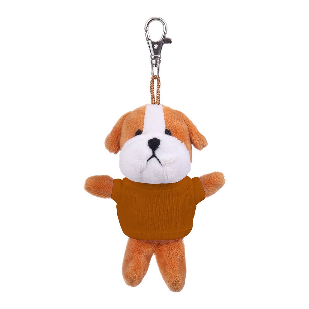 Plushland - Wholesale Keychain – Unisex - 4" Keychain - Bulldog with customized shirt16