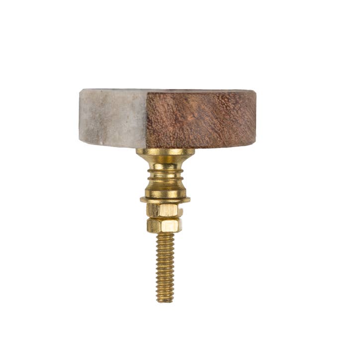 Brown Grey Marble Set of 6 Drawer Knobs Brown/Grey for wholesale on Faire