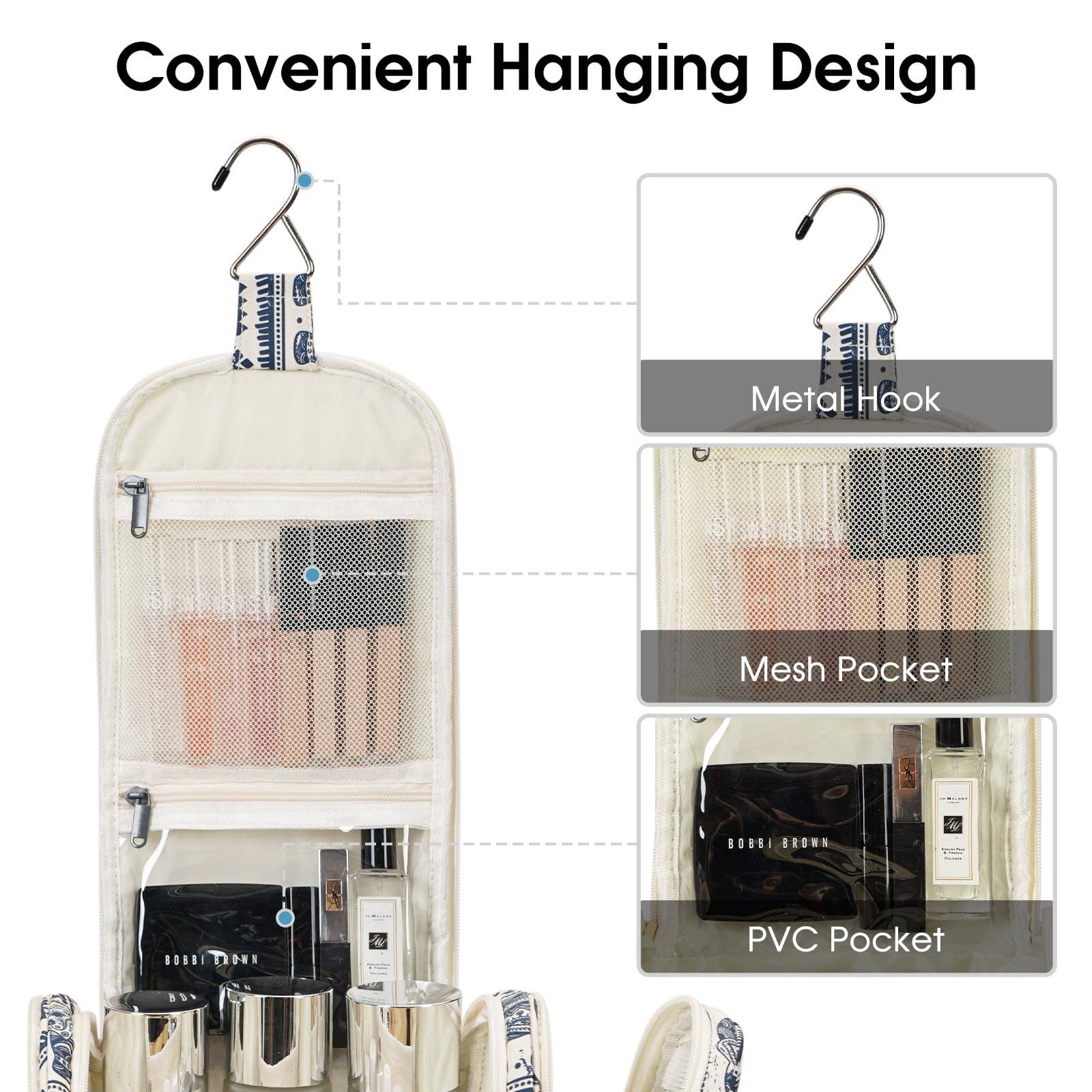 NARWEY INC - Wholesale Toiletry Bag - Women's - Hanging Toiletry Makeup Bag With compartment57