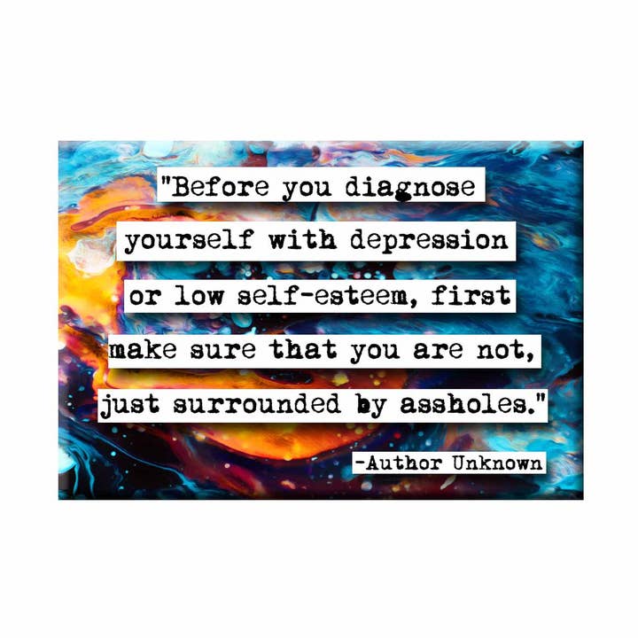Depression Quote Magnet for wholesale by ChicalooKate