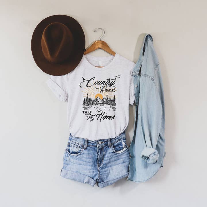 208T2.0 - Wholesale Screen Printed T-Shirt - Women's - John Denver Shirt for Women *UNISEX FIT*094