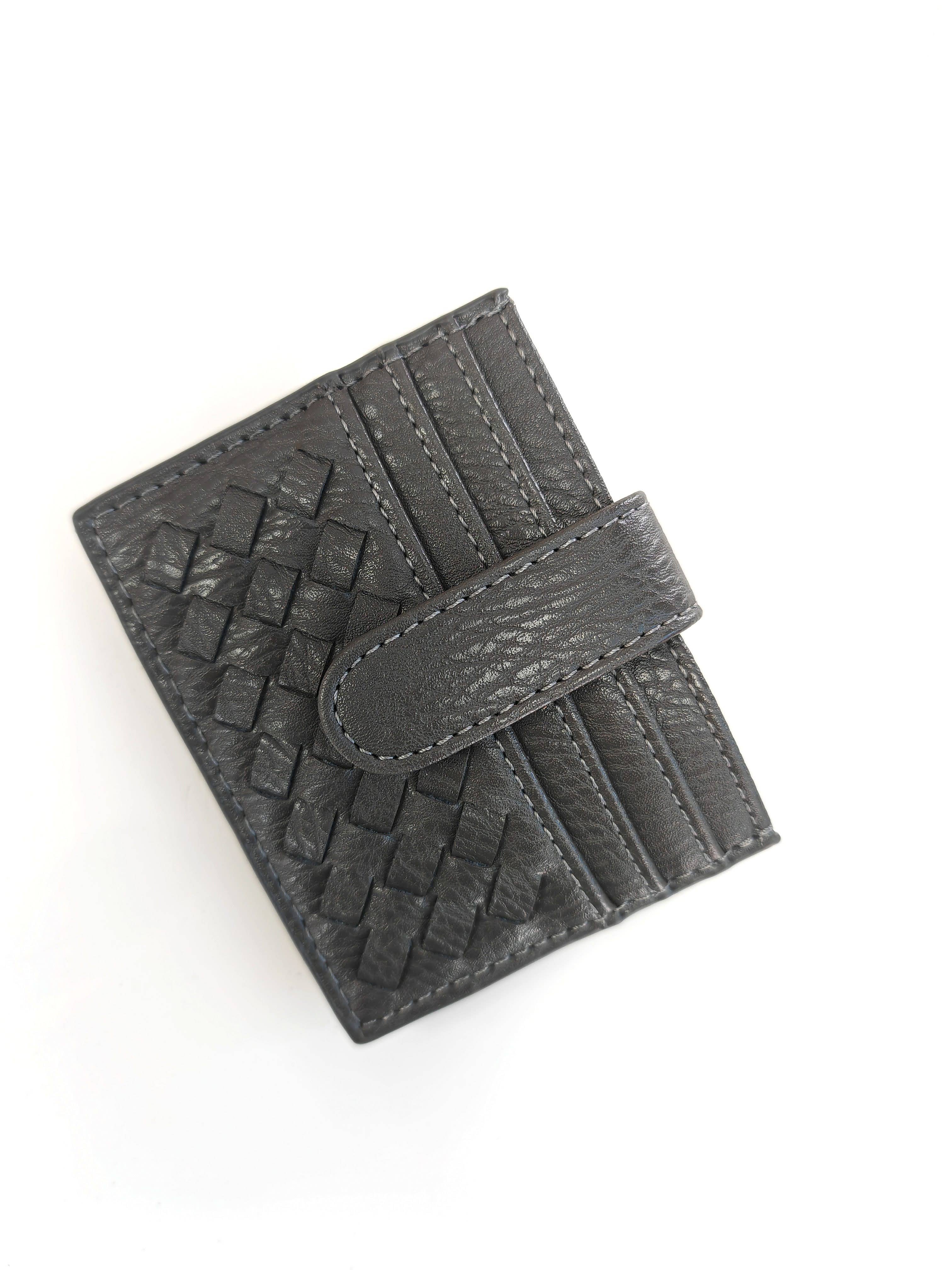 Superbia - Wholesale Card Holder - Women's - Handmade Woven Premium Quality Pu Flat Card Holder Note -a600