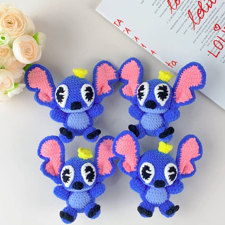 Llavero de Punto de Ganchillo - Llavero y Colgante para Bolsos, juguete para niños para venta al por mayor de Lilyrosy(Duty free)