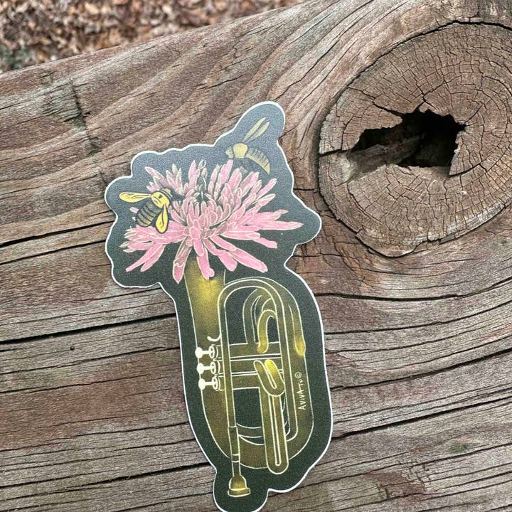 AVIVA TU LLC - Wholesale Sticker - Sticker-Botanical Music Instruments13