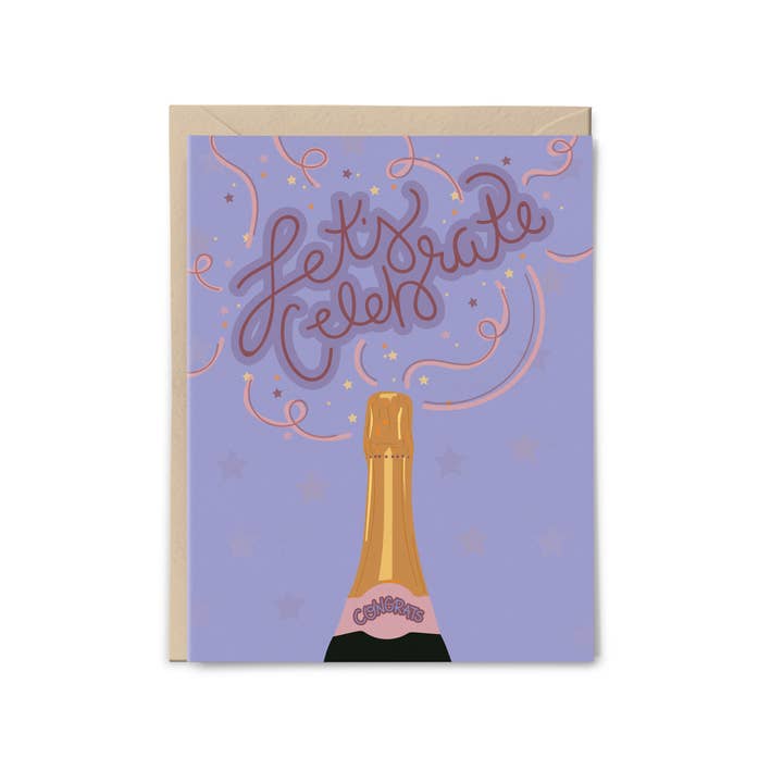 Let's Celebrate Card for wholesale by Lane Paper Works