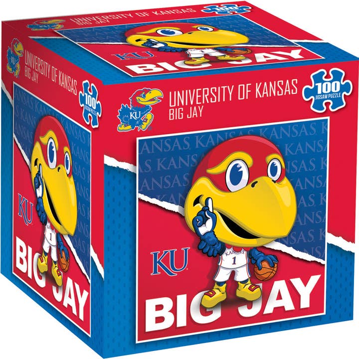 Kansas Jayhawks - NCAA Mascot 100 Piece Jigsaw Puzzle for wholesale by Masterpieces Puzzles