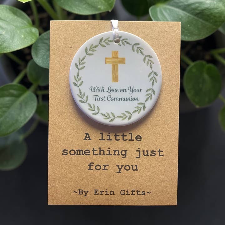 Eine kleine Aufmerksamkeit – Keramik-Andenken zur Erstkommunion für den Großhandel von By Erin Cards and Gifts Ltd