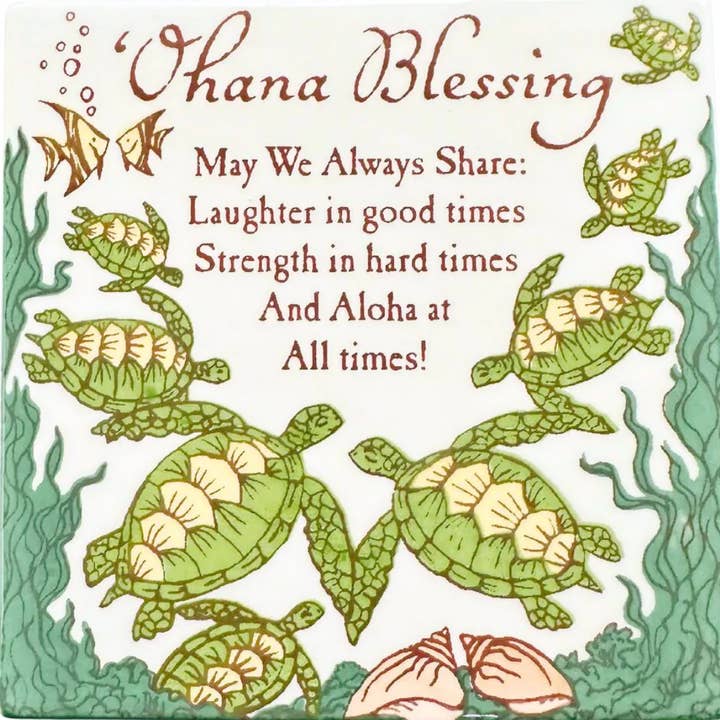 Carreau de bénédiction Ohana 15 cm pour la vente par Banana Patch Studio