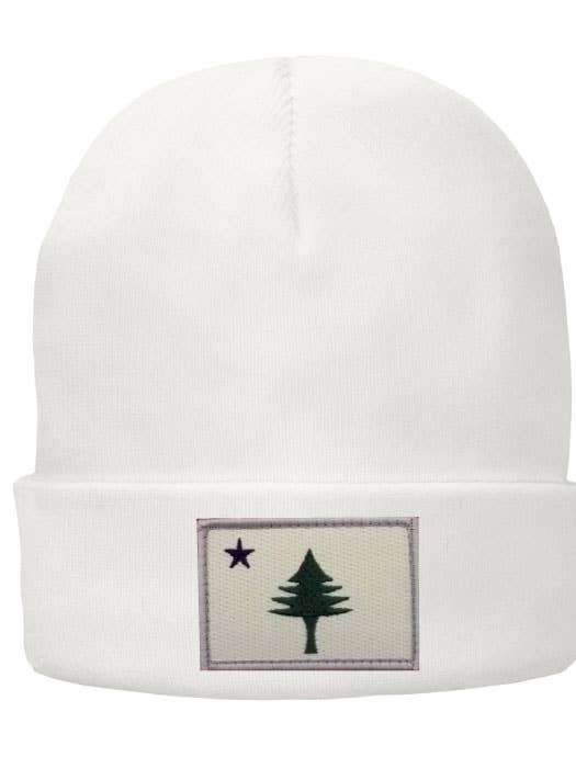 Maine Flag Lined Beanie - Assorted Colors for wholesale by Rogue Life Maine