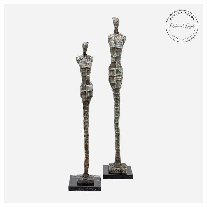 Sidonia Sculptures -Set 2 for wholesale by Kavana Decor by The Import Collection