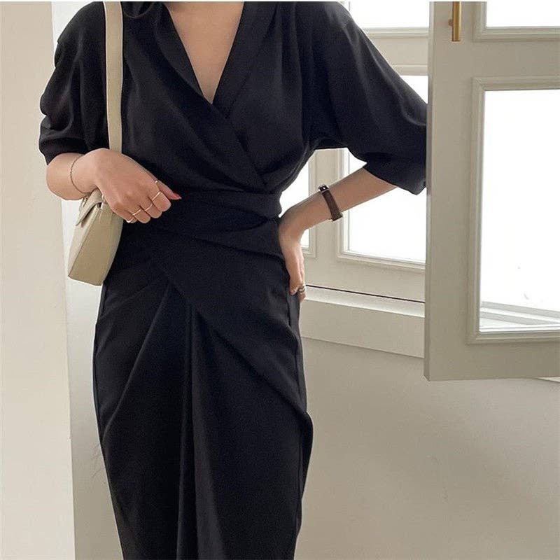 ShieldChic - Wholesale Dress - Women's - French Slim Fit Dress3