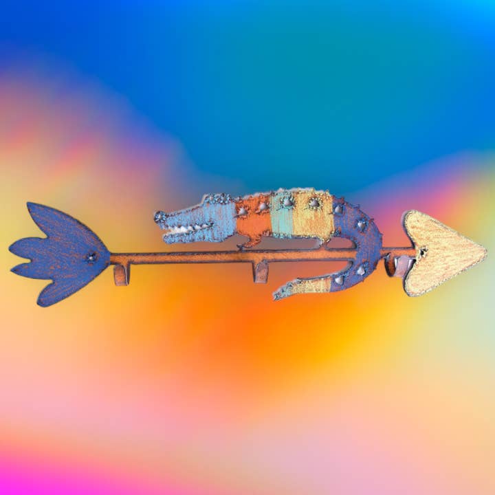 Alligator key Hook Nautical Wall Organization Leash Holder for wholesale by Whimsies