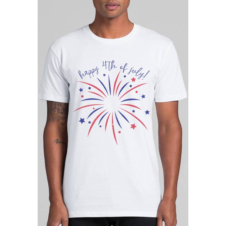Happy 4th Of July Firework-T-Shirt für den Großhandel von Bella Me