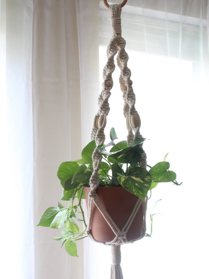 Cintre à plantes de taille moyenne à grande crème pour la vente par The Crafty Glammie