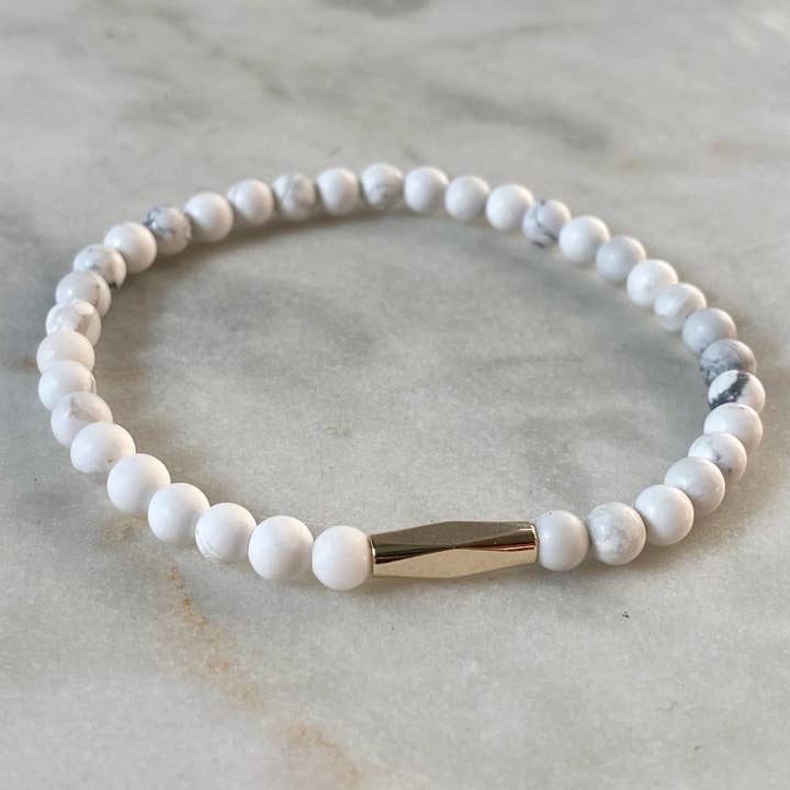 Subtle Energy Bracelet - Howlite for wholesale by Samata Stones