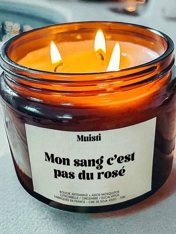 Vela anti-mosquito - Meu sangue não é rosé por atacado de Muisti