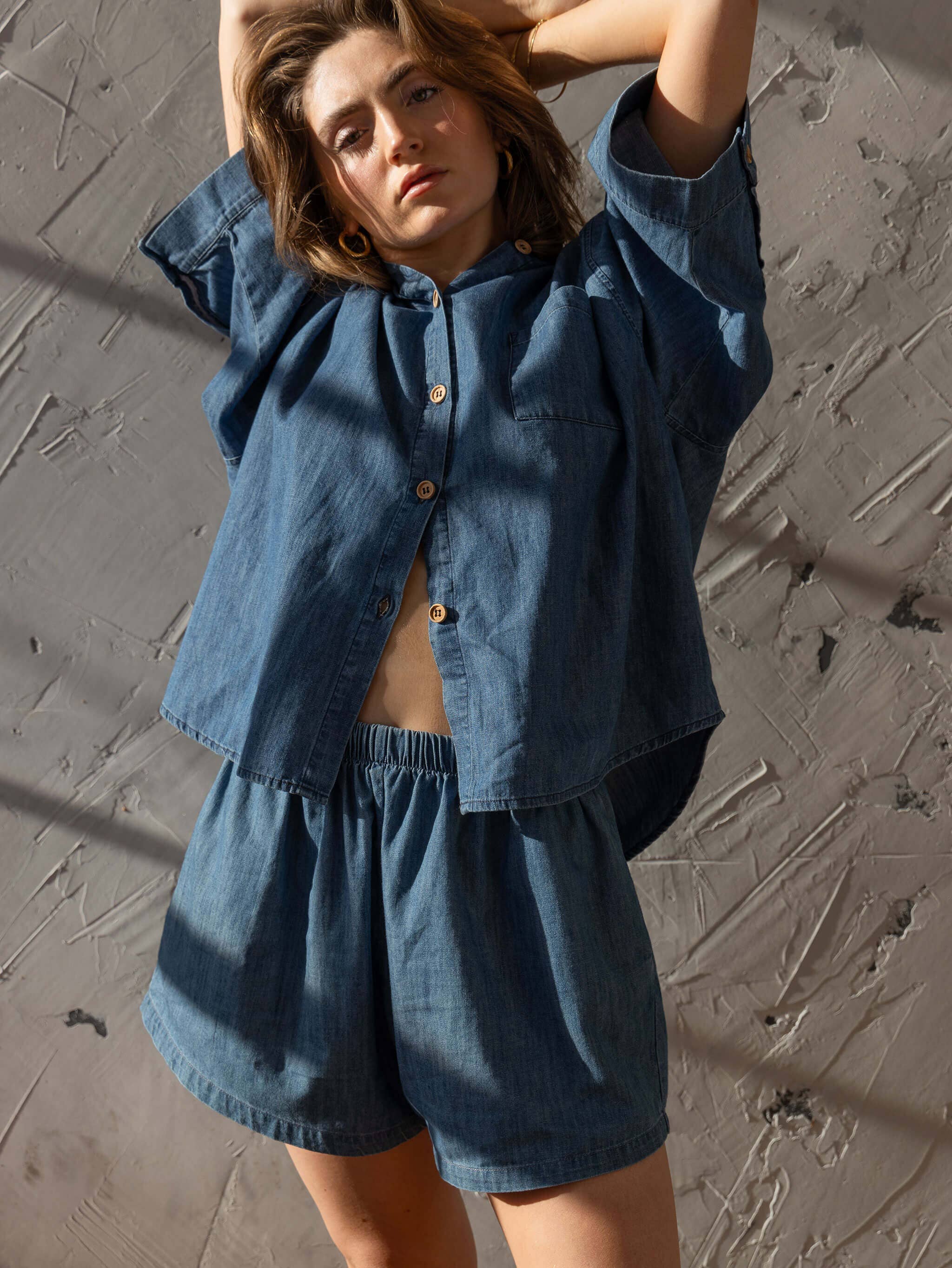 The Chambray Denim Shirt for wholesale on Faire2