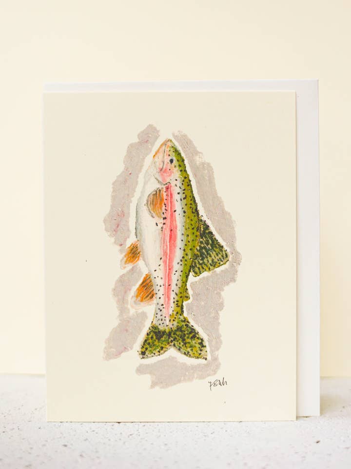 trout card for wholesale by Starfruit