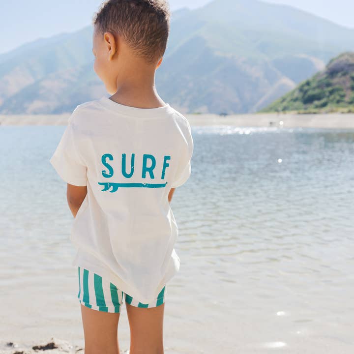 Surf Board Surfing Waves Beach Summer Kid Shirt for wholesale by Benny & Ray Apparel
