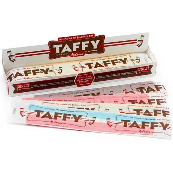Long Island Candy Factory – wholesale Taffy – MCCRAW'S Jätteplatt Taffy av Hammonds 0,75 oz 24 st0