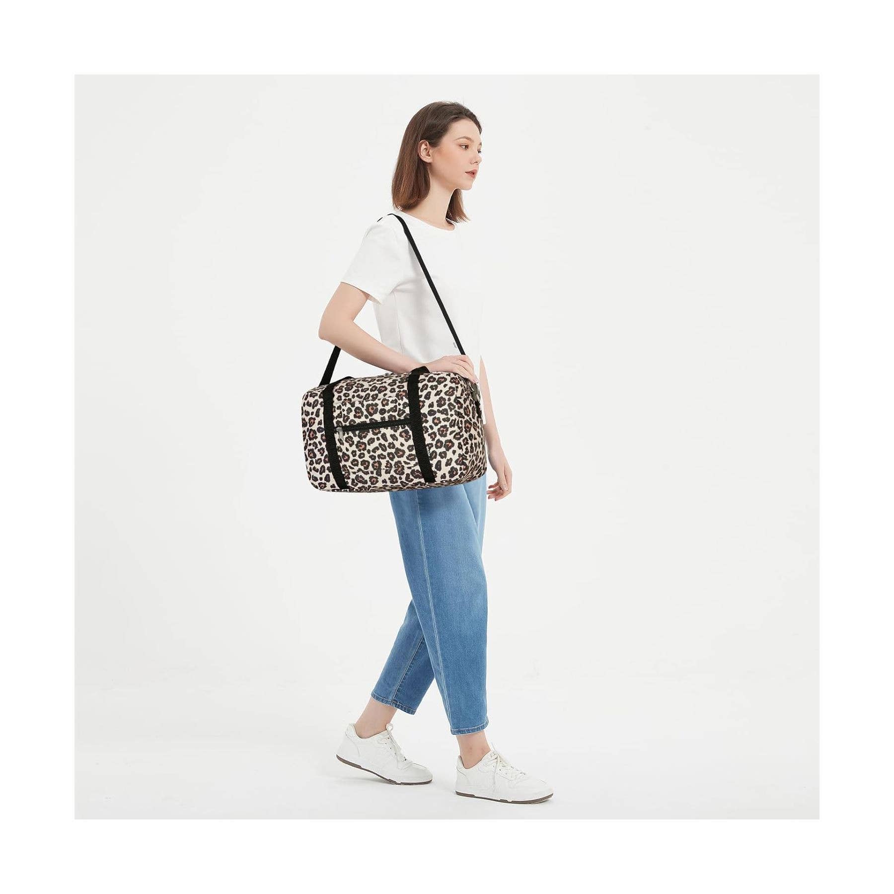 wandf – Saco de viagem - Mulher por atacado – Mala de Viagem Impressa 20L Armazenamento Sob o Assento para Companhias Aéreas20