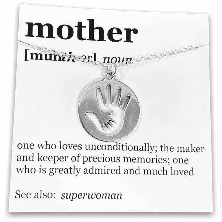 Broken Record Boutique - Wholesale Pendant/Charm Necklace - Mother's Day Pendant Necklace on "Mother" Dictionary Card17
